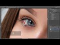 Как сделать длинные и густые ресницы в Photoshop