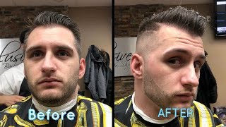 Transformation haircut at Exclusive barbershop