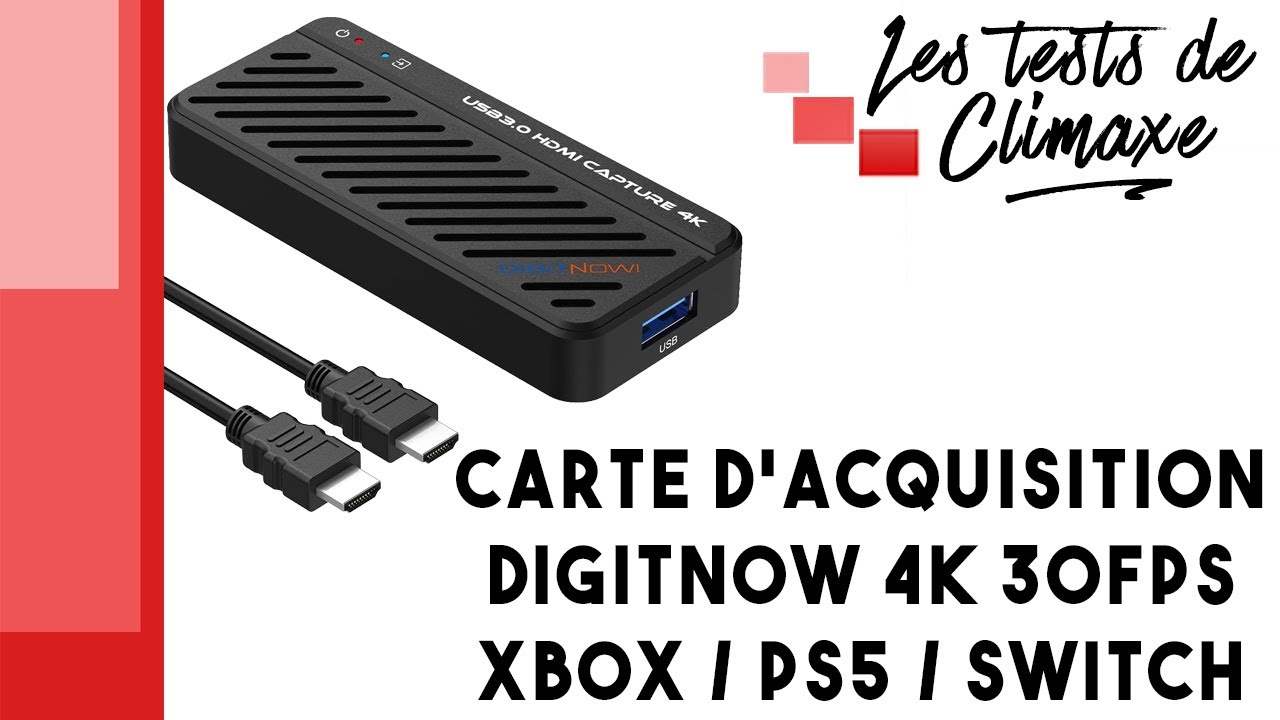 Test d'un boîtier d'acquisition Digitnow! 4K 30fps pour XBox, PS5 et Switch  