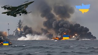Украина впала в панику, ее крупнейший авианосец с 210 бензовозами был взорван Россией.