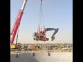 Heavy Excavator Lifted Out by Crane | Extreme Construction Short