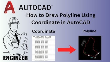 How to Draw Polyline Using Coordinate in AutoCAD || Draw polyline from coordinate