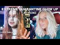 Extreme at-home Quarantine Glow Up // DYING MY HAIR AND FAKE NAILS