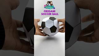 Kick-start your creativity with #soccer ball origami! ⚽️ #papergirls #shorts #origami #papercraft screenshot 5