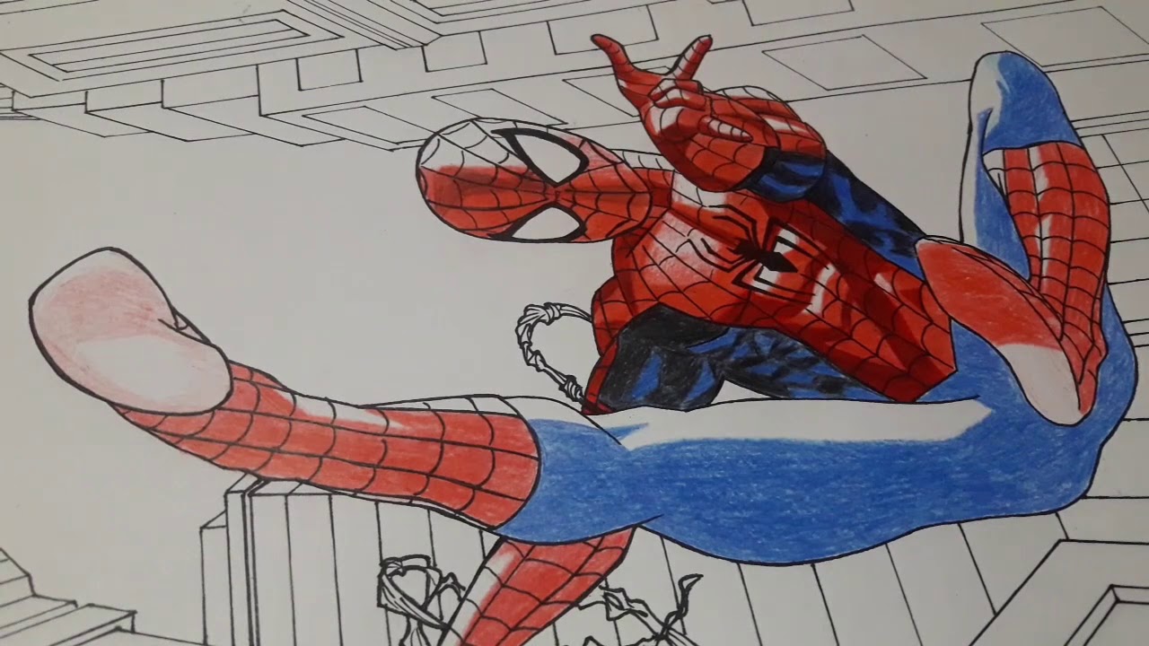 Детские рисунки человека паука