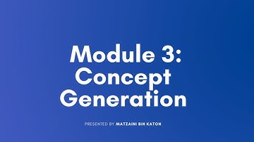 Module 3: Concept Generation-Part 03: Morphological Table