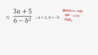 Algebra 1 - 1-2 Evaluating Algebraic Expressions