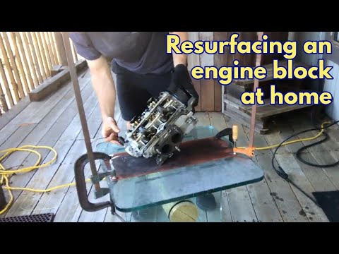 Resurfacing a cylinder head at home - YouTube