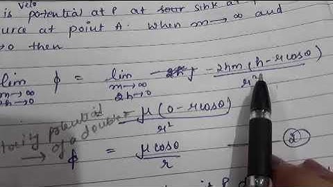 complex potential due to a doublet #fluid mechanics #fluid #msc #sem4 #sem #lec
