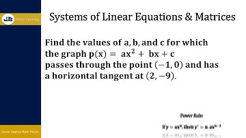 Linear Systems: No Solution, Exactly One Solution or Infinitely Many Solutions - Example 9