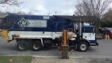 Compost  mack truck and labrie bin