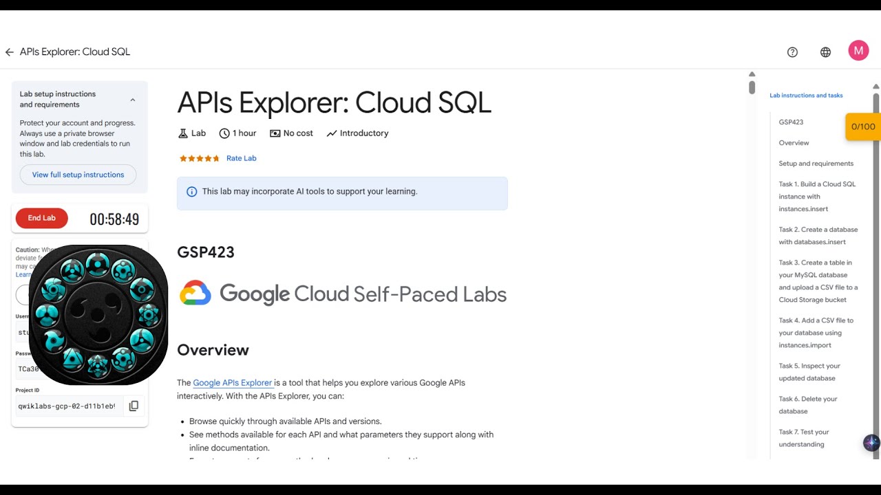 [NEW] APIs Explorer: Cloud SQL | #GSP423 | #qwiklabs | #arcade - YouTube