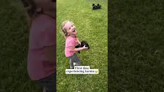 Kid’s instant karma 🤣 #funny #funnyvideos #kids #fyp #funnytiktok