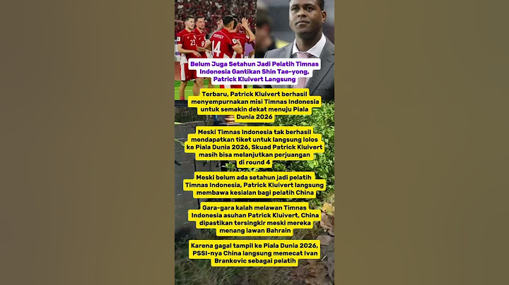 Belum Juga Setahun Jadi Pelatih Timnas Indonesia Gantikan Shin Tae-yong, Patrick Kluivert Langsung?