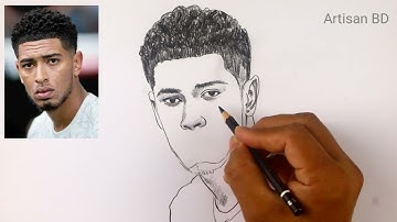How to Draw Jube Bellingham Real Madrid || Easy Pencil Sketch