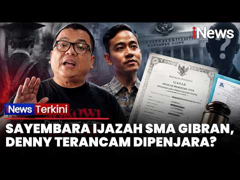 HEBOH! Ijazah SMA Gibran Dijadikan Sayembara, Denny Bisa Dipenjara?