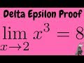 Delta Epsilon Proof with Cubic Function