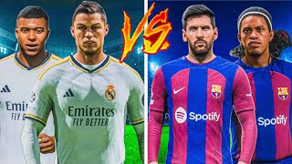 FC 24😱| Ronaldo & Mbappe vs Messi & Ronaldinho - Who Would Win - UCL FINAL