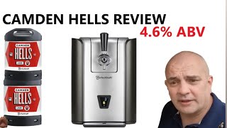Camden Hells review 4.6% ABV Philips Perfect Draft Pro 6 litre Keg @PerfectDraft_UK