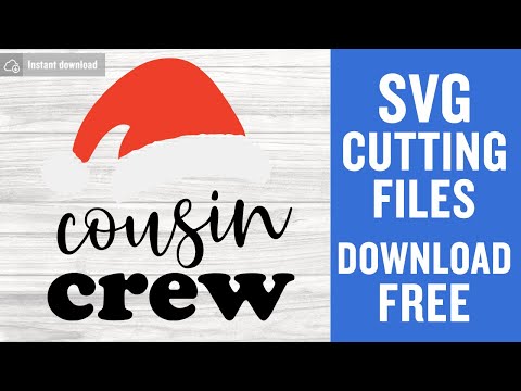 Christmas Cousin Crew Svg Free Cutting Files for Cricut Brother Scanncut Instant Download