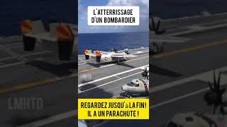 un atterrissage sur porte avion