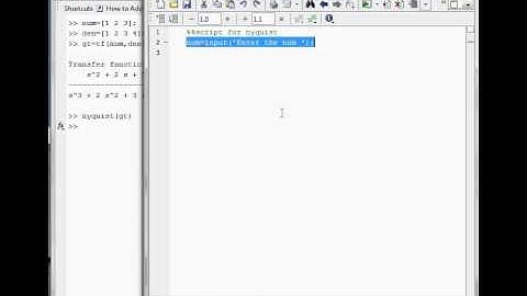 Matlab Basics Tutorial-13: How to Draw Nyquist Plot of Transfer function