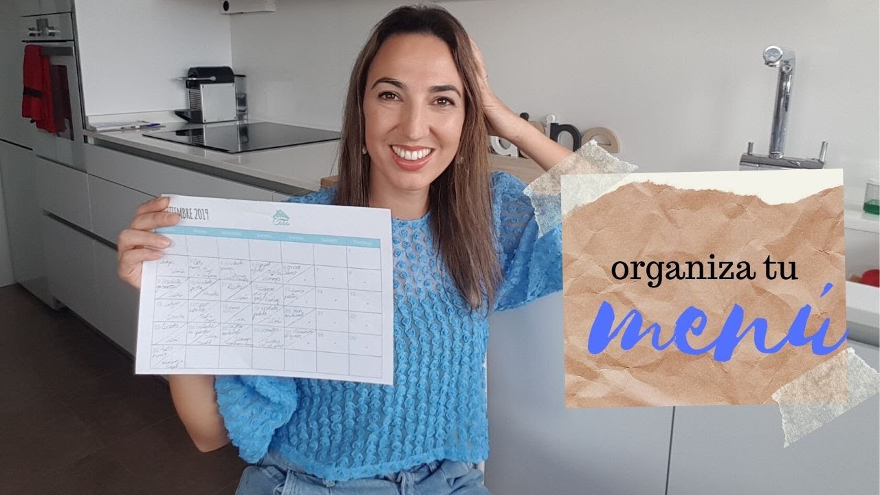 Cómo organizar tu menú
