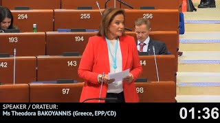 Ομιλία Ντόρας Μπακογιάννη εκ μέρους του ΕΛΚ στην PACE