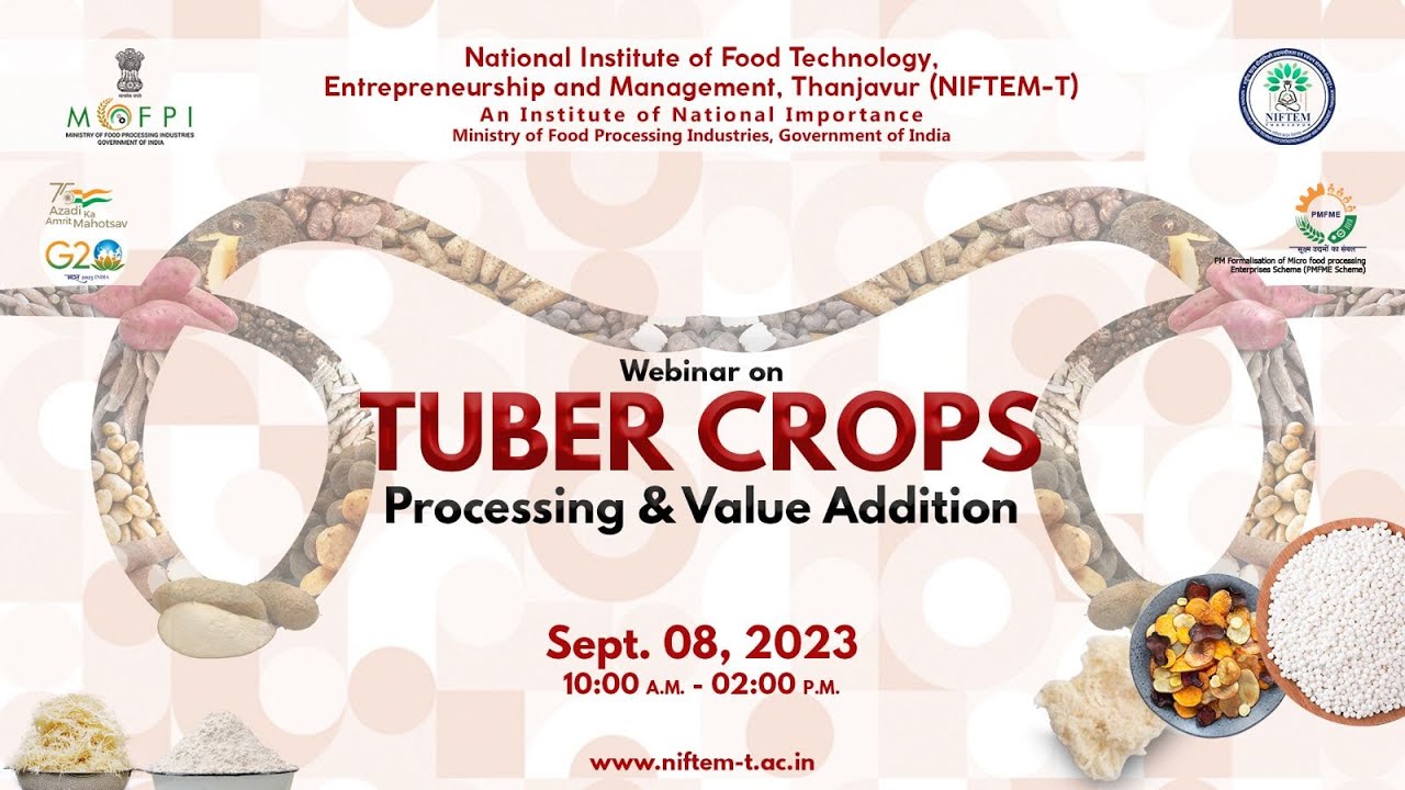 PMFME - Webinar on Processing of Tuber Crops Processing and Value ...