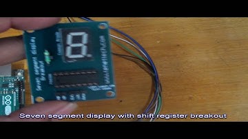 seven segment with 1 shift register breakout board