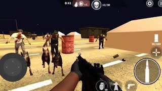 Horror Games Zombie Land : Mission 1 - Kill All Zombie Defend Military Base. Full Gameplay screenshot 1