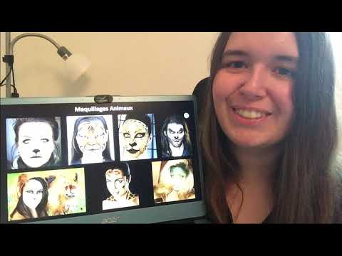 [ASMR FR] Roleplay Face Painting For Halloween - Whispering