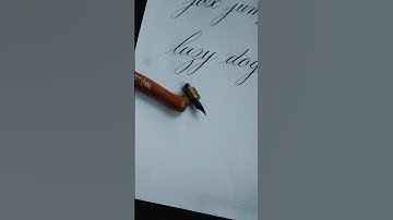 Panagram #calligraphy #copperplatecalligraphy #practice