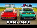 BMW M3 v Porsche 911: DRAG RACE