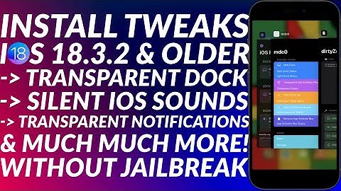 Install Tweaks on iOS 18.3.2 & Older | No Jailbreak | All Devices | DirtyZero/Mdc0/MdcX | 2025