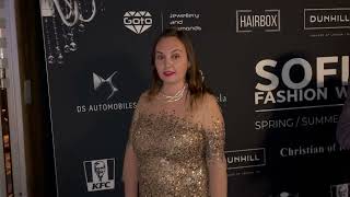 Sofia Fashion Week 2022 -- Iveta Cherneva Wearing Blumarine And Atelier Swarowski