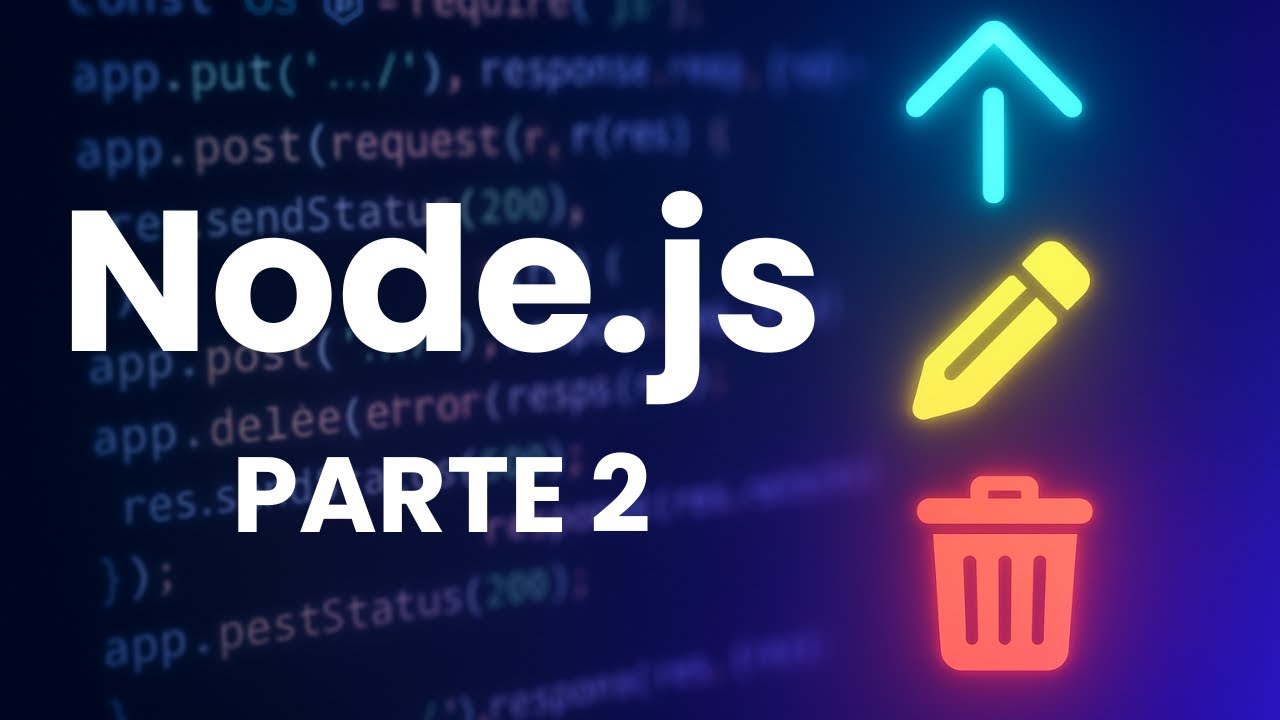 Criando uma API - CRUD em Node.js - parte 2 - YouTube