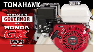 How to Adjust the Governor on a Honda GX160 Engine