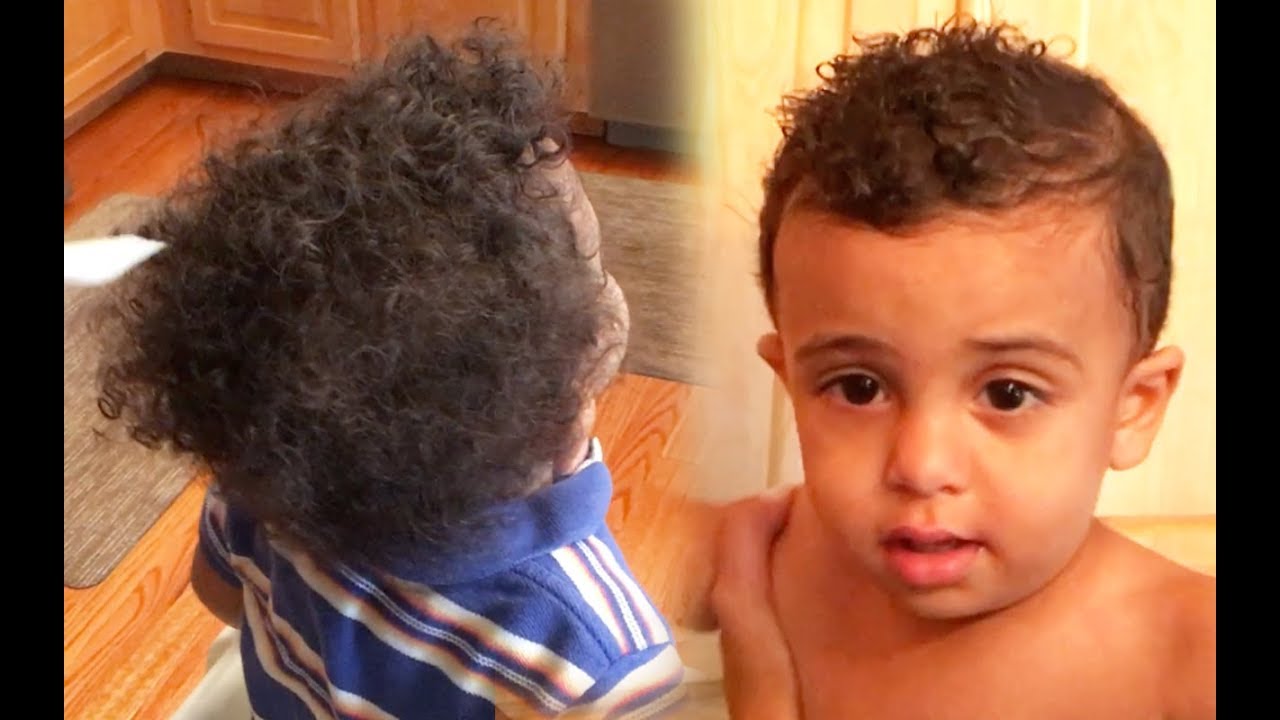 how to cut boys curly hair with clippers