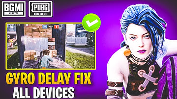HOW TO FIX GYRO DELAY IN BGMI ANDROID DEVICE 🔥 GYROSCOPE DELAY FIX iOS PUBG |BGMI GYRO DELAY PROBLEM