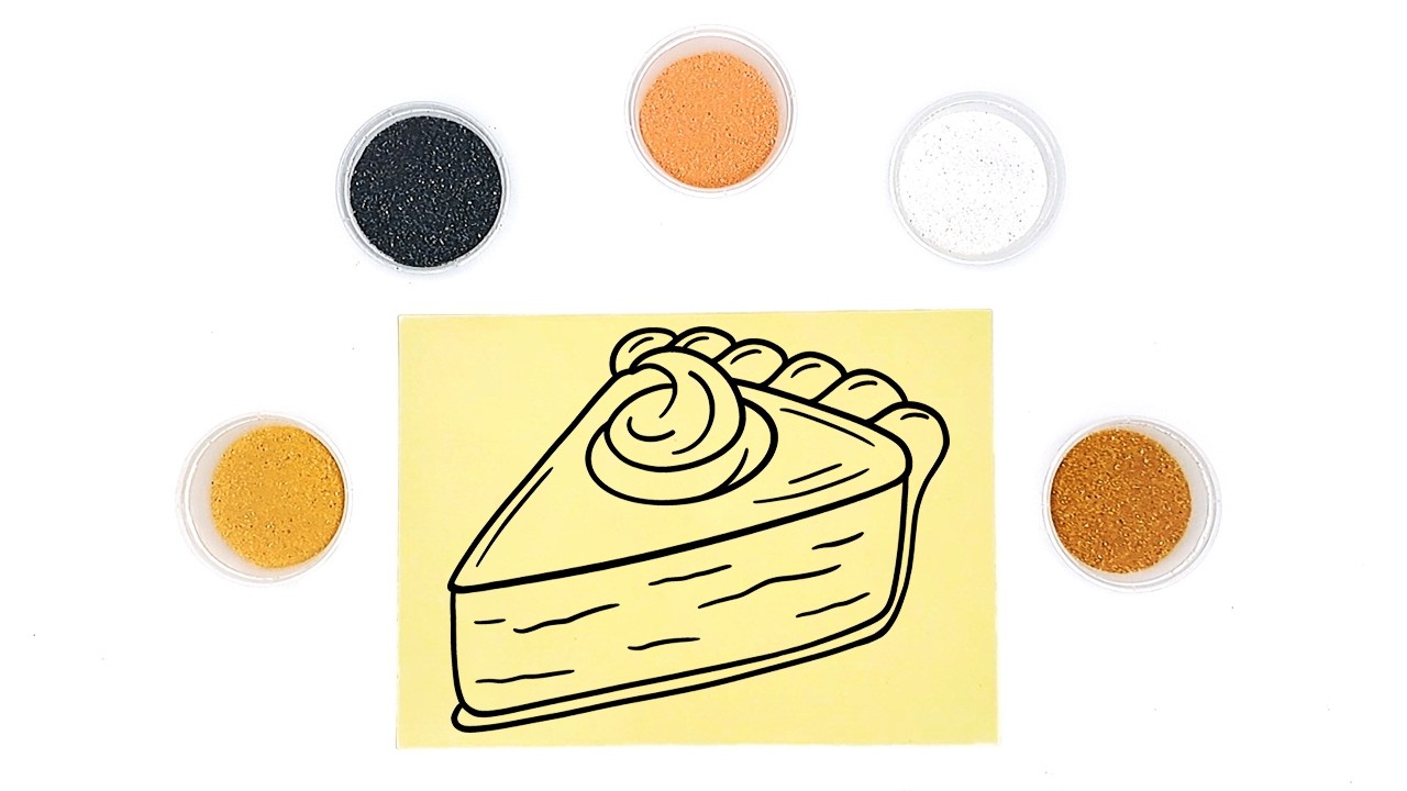 Pumpkin Pie Sand Coloring – Calm & Satisfying