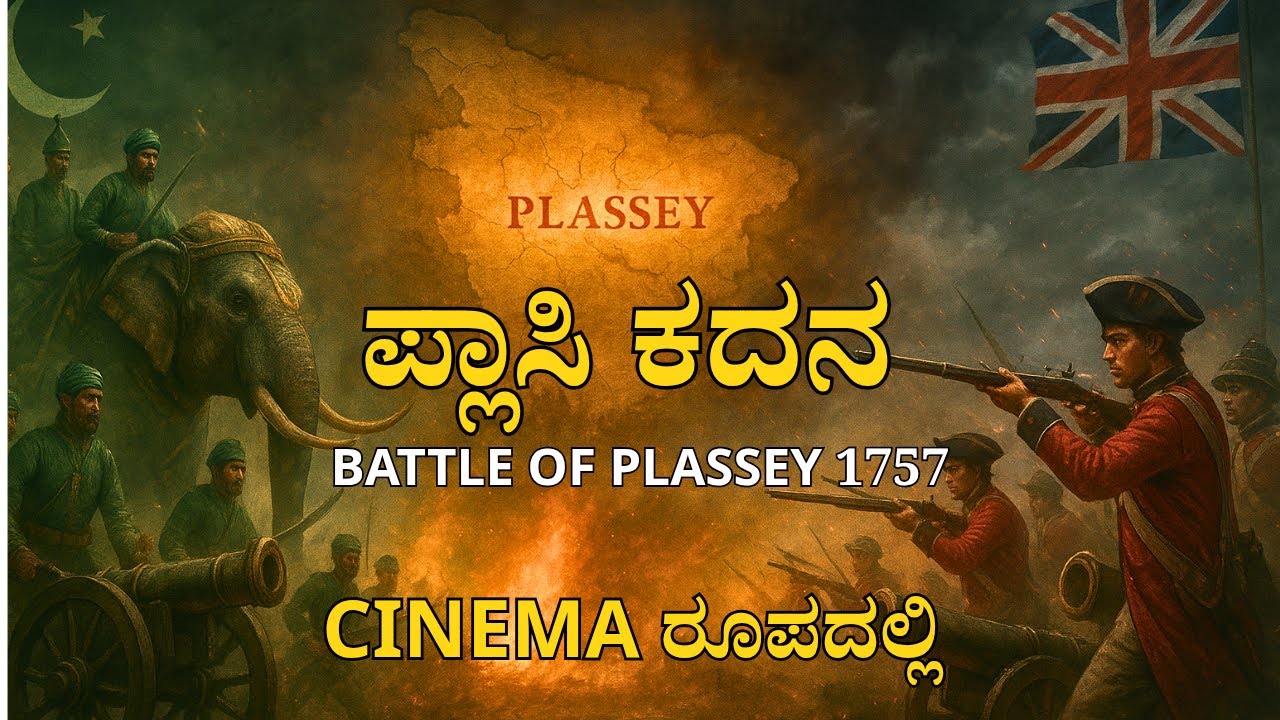 ಪ್ಲಾಸಿ ಕದನ 1757 | Battle of Plassey Explained in Kannada | Cinematic Map Animation |UPSC/KAS History