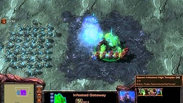 Starcraft 2 - Custom Race Neo Zerg tech demo 20