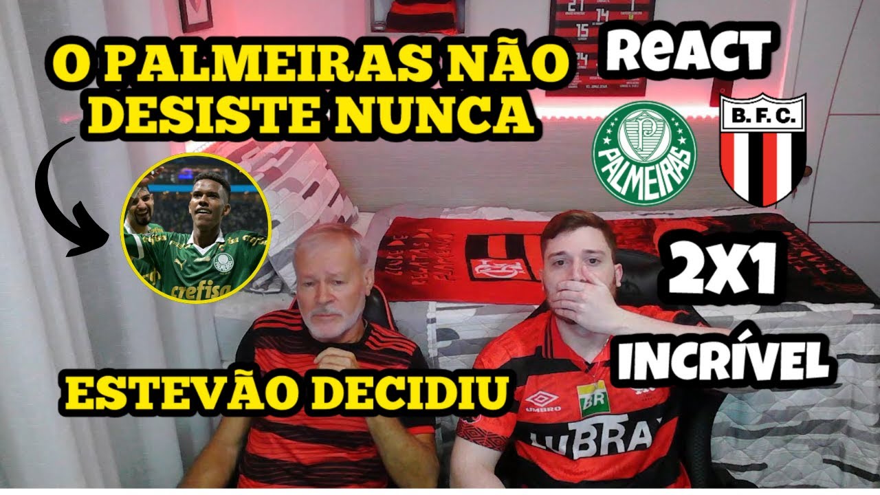 REACT - Palmeiras 2 x 1 Botafogo SP | Copa Do Brasil 2024. O PALMEIRAS ...