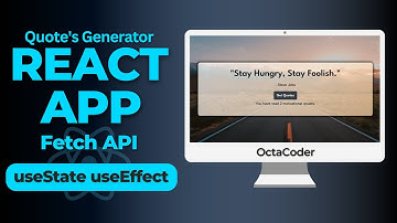 Quotes Generator React App | React Fetch API Data | App Project
