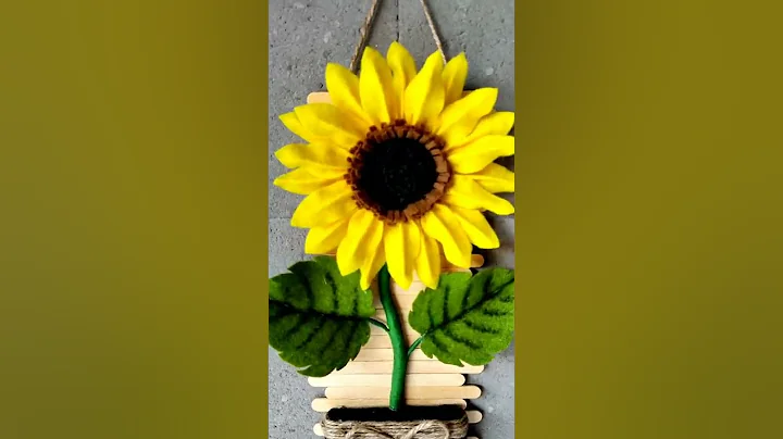 Sunflower craft #shorts #ytshorts #youtubeshorts #ncreativediy #viral #diy #wallhanging