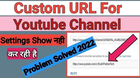 Custom URL Option Not Showing Youtube | 100 Subscribers ho Gaya Custom URL kaise milega