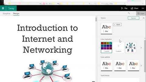 Using Sway to turn a PowerPoint or Word document into a webpage.