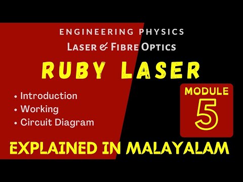 Ruby Laser | Laser Part -5 | Laser & Fibre Optics | Engineering Physics | module 5 | Target KTU