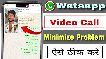 whatsapp video call minimize problem | whatsapp video call while chatting | pip mode in whatsapp